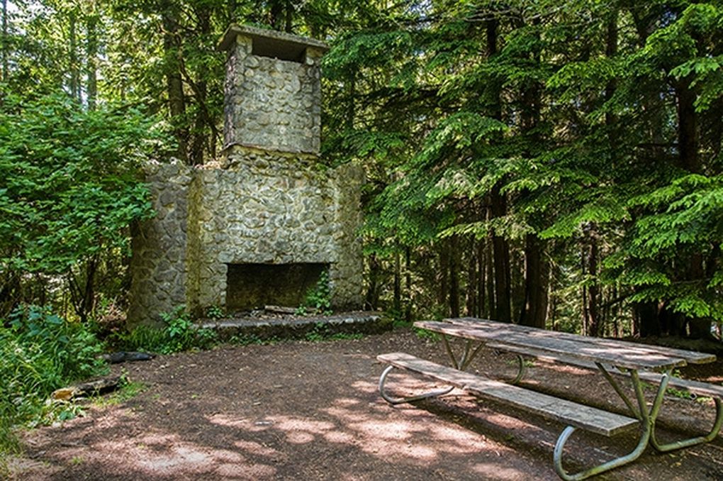 One of the lesser-known landmarks at Squak Mountain State Park is the Bullitt fireplace. It’s all that remains of the Bullitt family’s homestead that once stood on this site. (Washington State Parks)