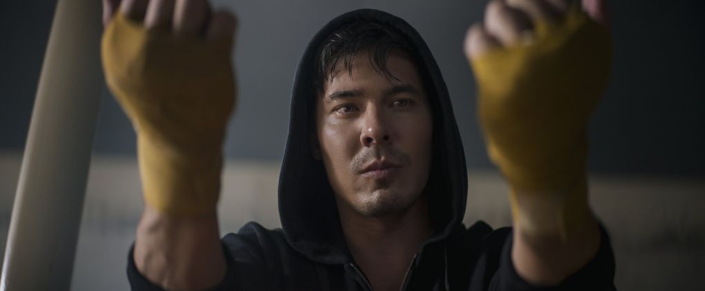 Lewis Tan plays a fighter in “Mortal Kombat.” (Courtesy of Warner Bros. Pictures)