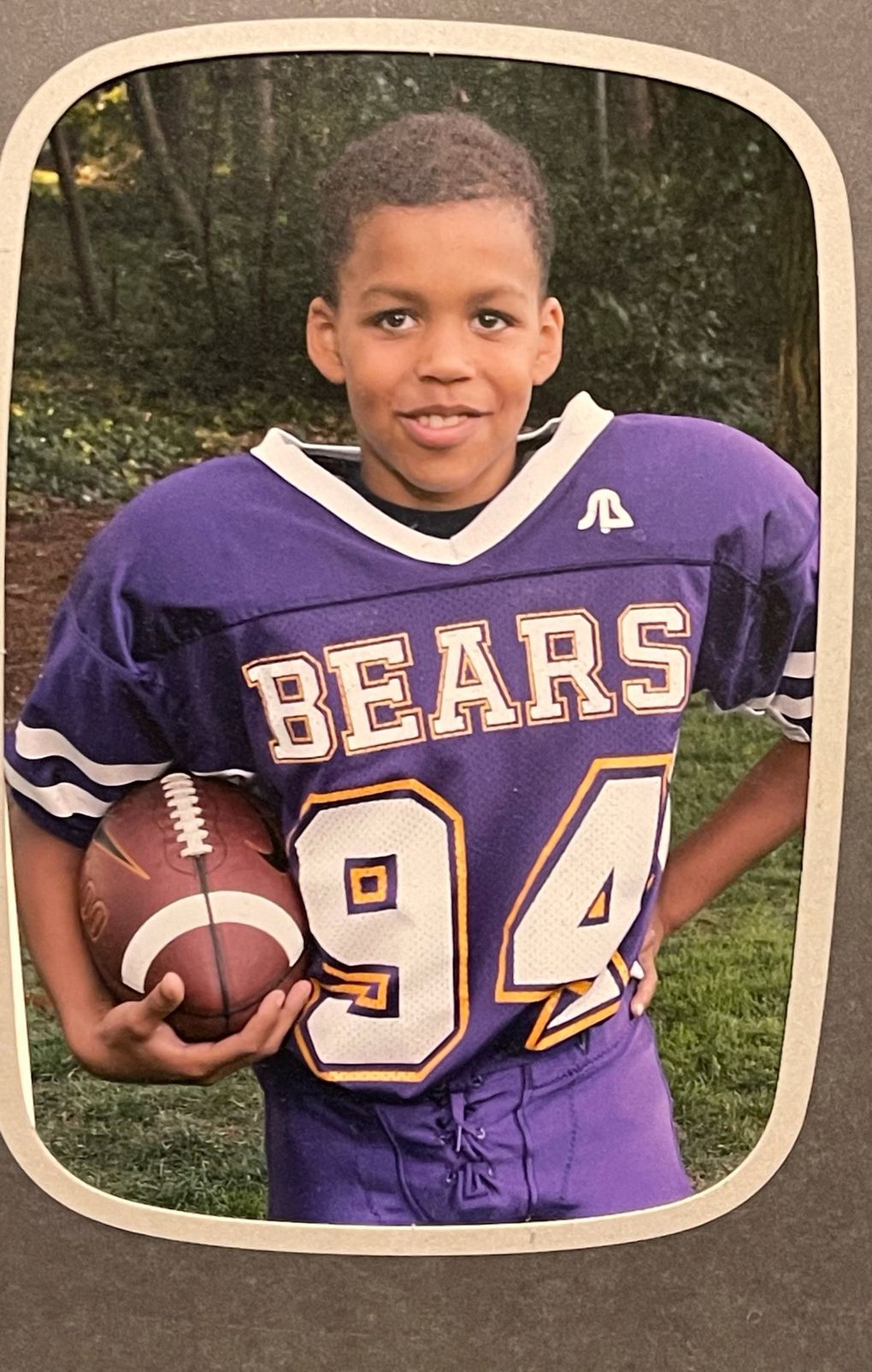 Former UW edge rusher Joe Tryon, a Newcastle native, began playing football at age 9. (Courtesy Andrea Tryon / )