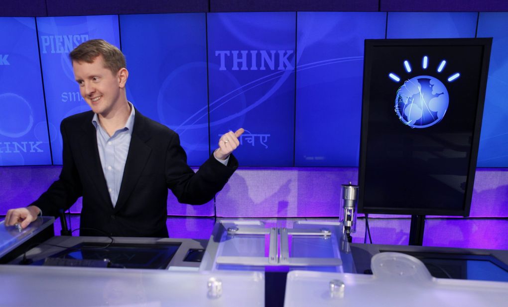 “Jeopardy!” contestant and Seattleite Ken Jennings, won a record 74 consecutive games on the show, and has since completed a stint as a guest host. (Seth Wenig / The Associated Press)