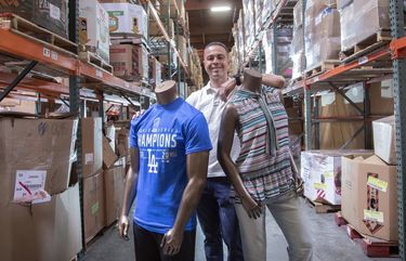 John Traches who runs JT’s Merchandise Outlet in Santa Fe Springs, Calif., has created a thriving business reselling items during the pandemic. Photographed at JT’s Merchandise Outlet on Tuesday, April 27, 2021 in Santa Fe Springs, CA. (Myung J. Chun/Los Angeles Times/TNS)