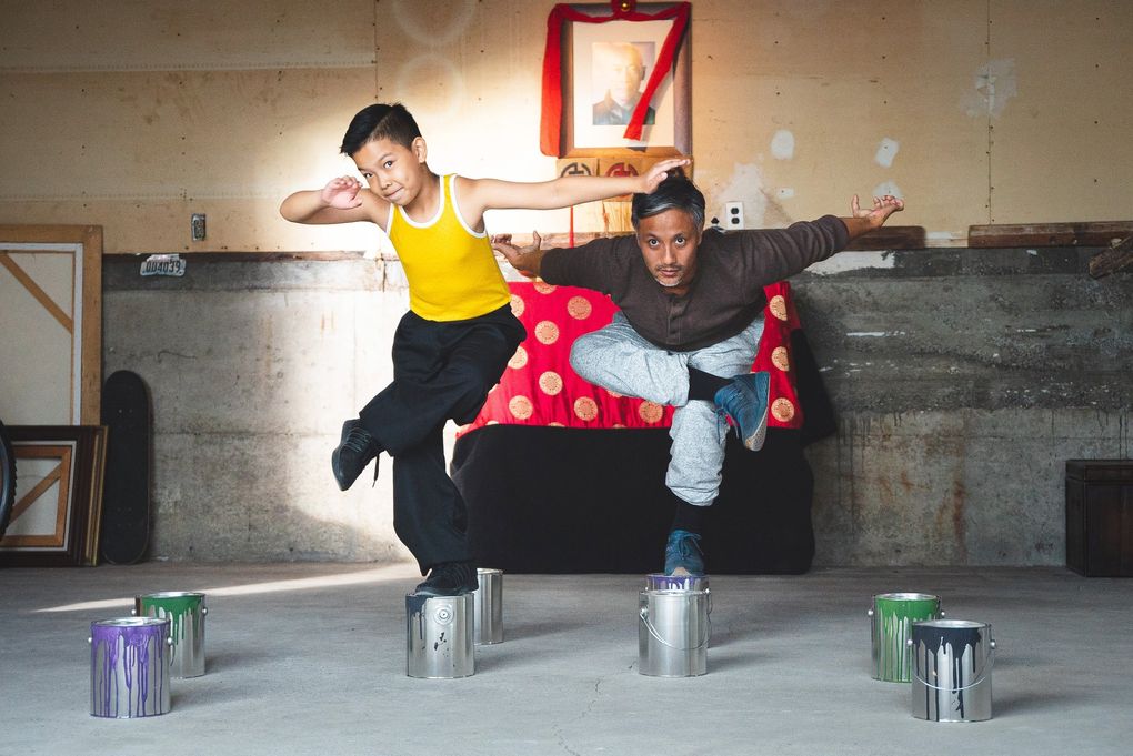 Joziah Lagonoy and Alain Uy in the made-in-Seattle kung fu film “The Paper Tigers.” (Courtesy of Well Go USA Entertainment)