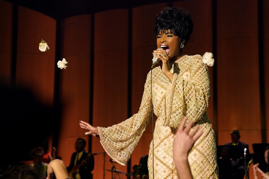 Jennifer Hudson stars in “Respect,” a biopic of the queen of soul, the late Aretha Franklin. (Quantrell D. Colbert / Metro-Goldwyn-Mayer Pictures)