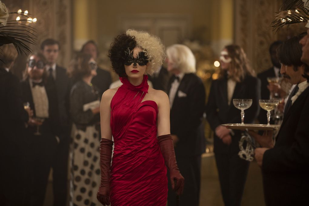 Emma Stone, who is always delightful, takes a turn as the title character in Disney’s live-action movie “Cruella.” (Laurie Sparham / Disney)