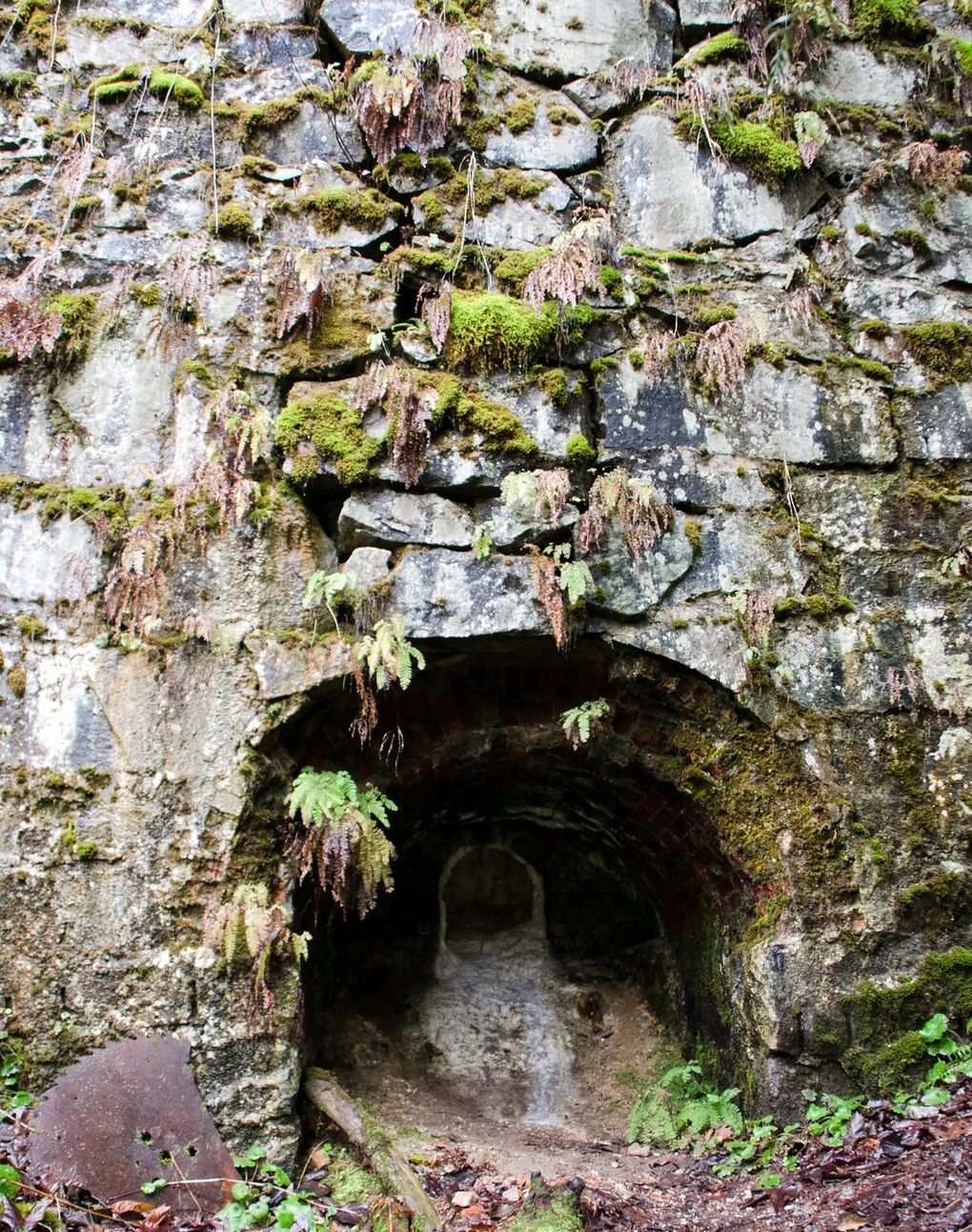 Among the weirder finds off Mountain Loop Highway near Granite Falls is a kiln once used to transform quarried limestone into quicklime, the common chemical compound better known as Calcium oxide. (Nathan Barnes)