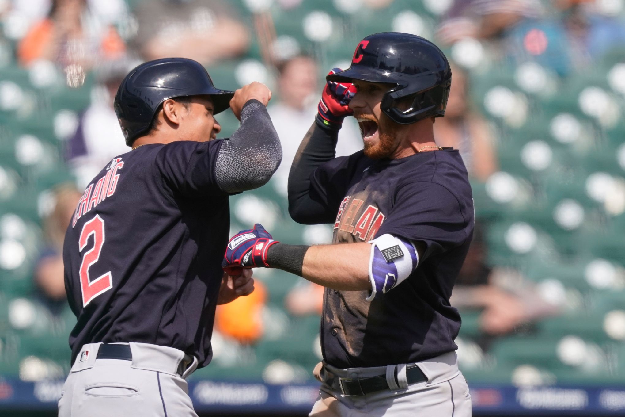 Franmil Reyes' first career triple, 04/22/2021