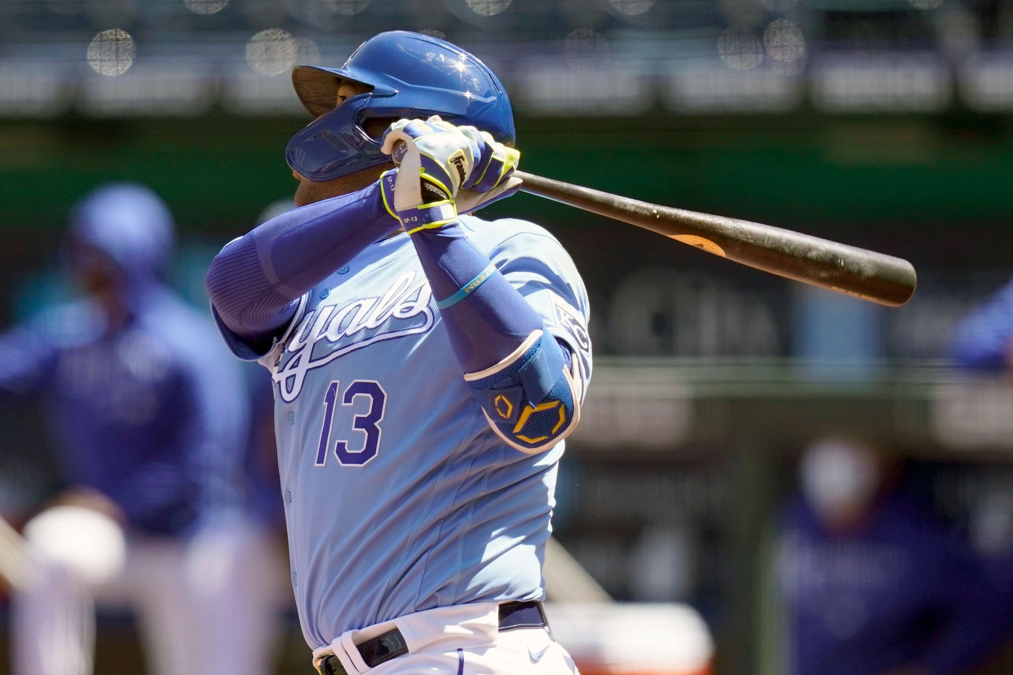 KANSAS CITY, MO - APRIL 02: Kansas City Royals catcher Salvador