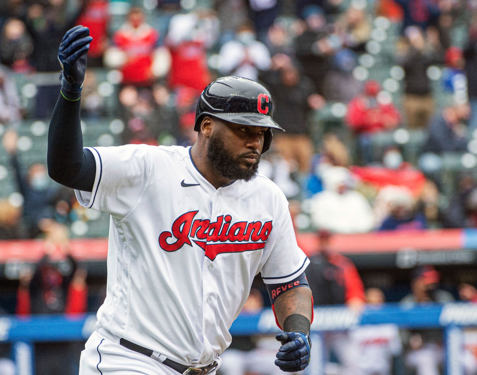 OUT OF THE STADIUM! Franmil Reyes launches INSANE homer out of Indian's  park! 