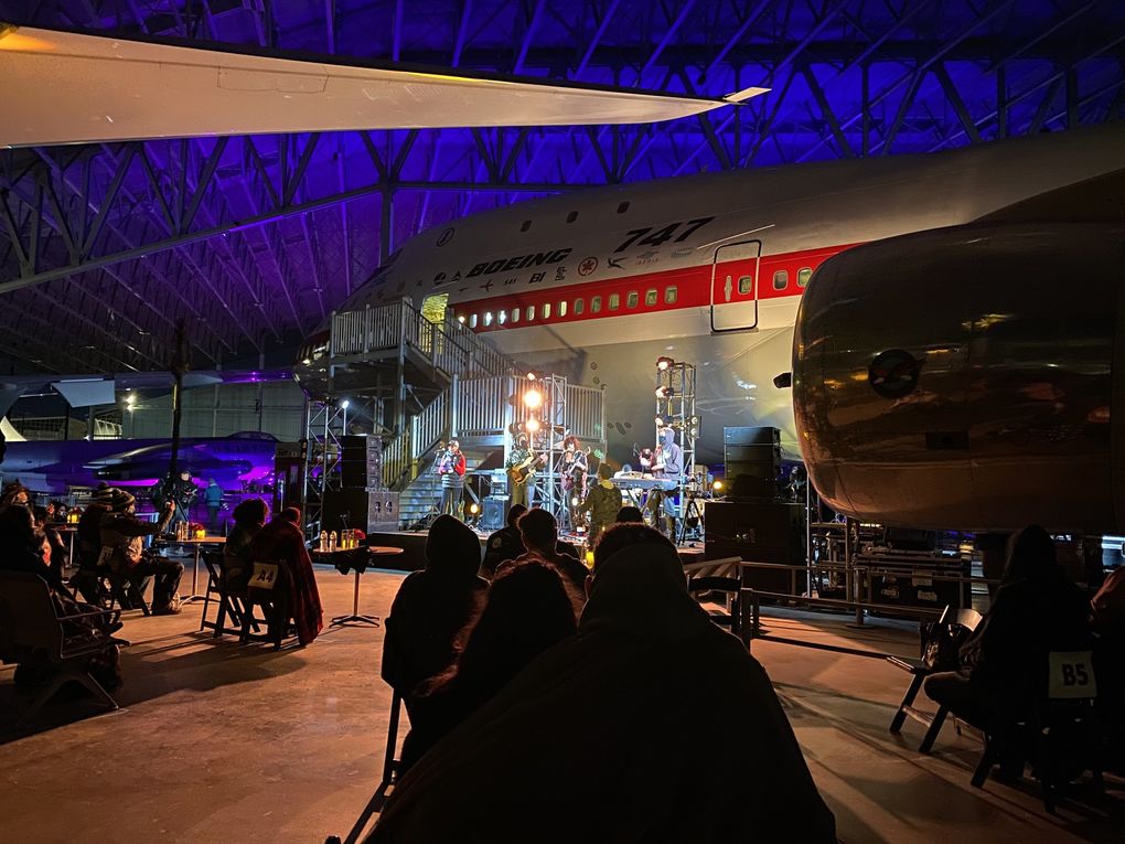 Seattle blues-punk darlings The Black Tones played an unorthodox gig at The Museum of Flight in March. The socially distanced show kicked off Safe & Sound Seattle’s outdoor music series, with the third installment slated for May 29. (Michael Rietmulder / The Seattle Times)