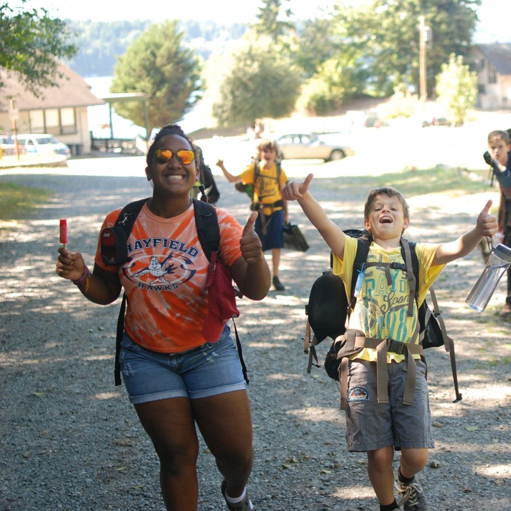 Campers will stay with their cabin, and perhaps one other, for all meals and activities at Washington state summer camps this year. (Courtesy of Camp Sealth)