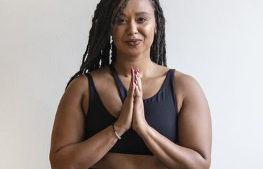 Thursday, May 13, 2021.  Jasmine RaShaeâ€™, owner of the Soulful Flow Yoga Studio photographed in her studio for as part of the story on mental health resources for people of color. 217126