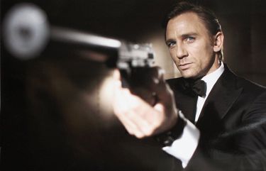 In this undated handout photo from Eon Productions, actor Daniel Craig poses as James Bond. Amazon is in talks to acquire Metro-Goldwyn-Meyer, the studio behind the 007 franchise. (Greg Williams/Eon Productions/Getty Images/TNS) 16617518W 16617518W