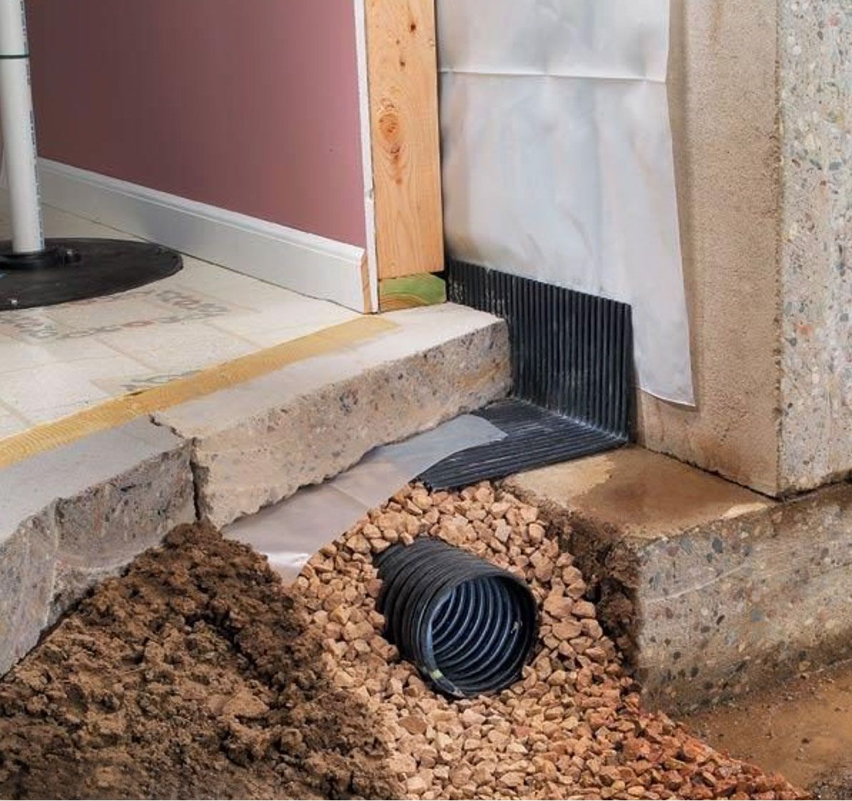 Is a French drain the solution for a wet crawl space? | The