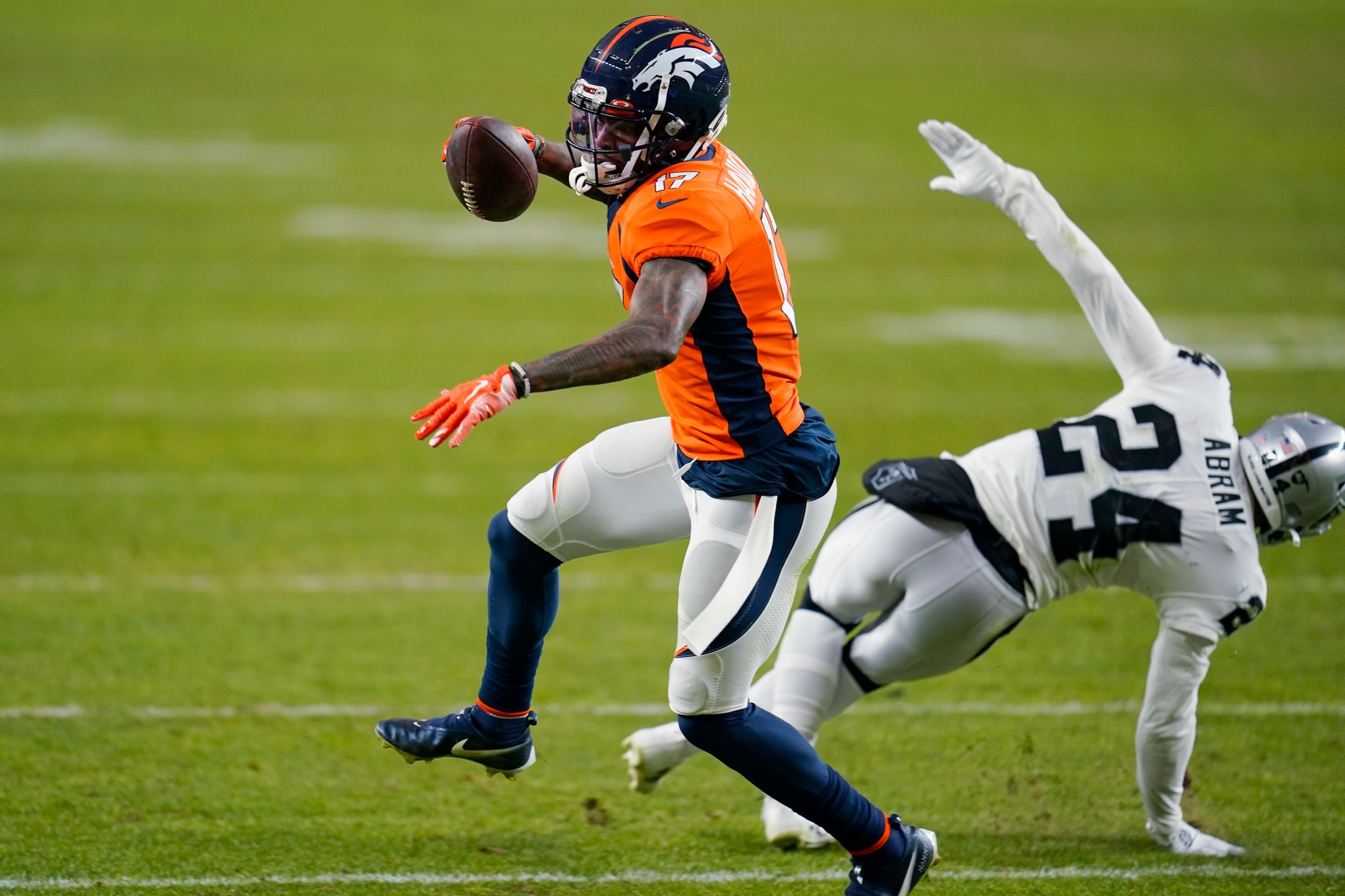 Broncos to waive WR KJ Hamler after Tim Patrick injury