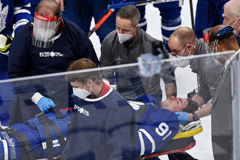 John Tavares has concussion, knee injury; likely to miss series - The  Boston Globe