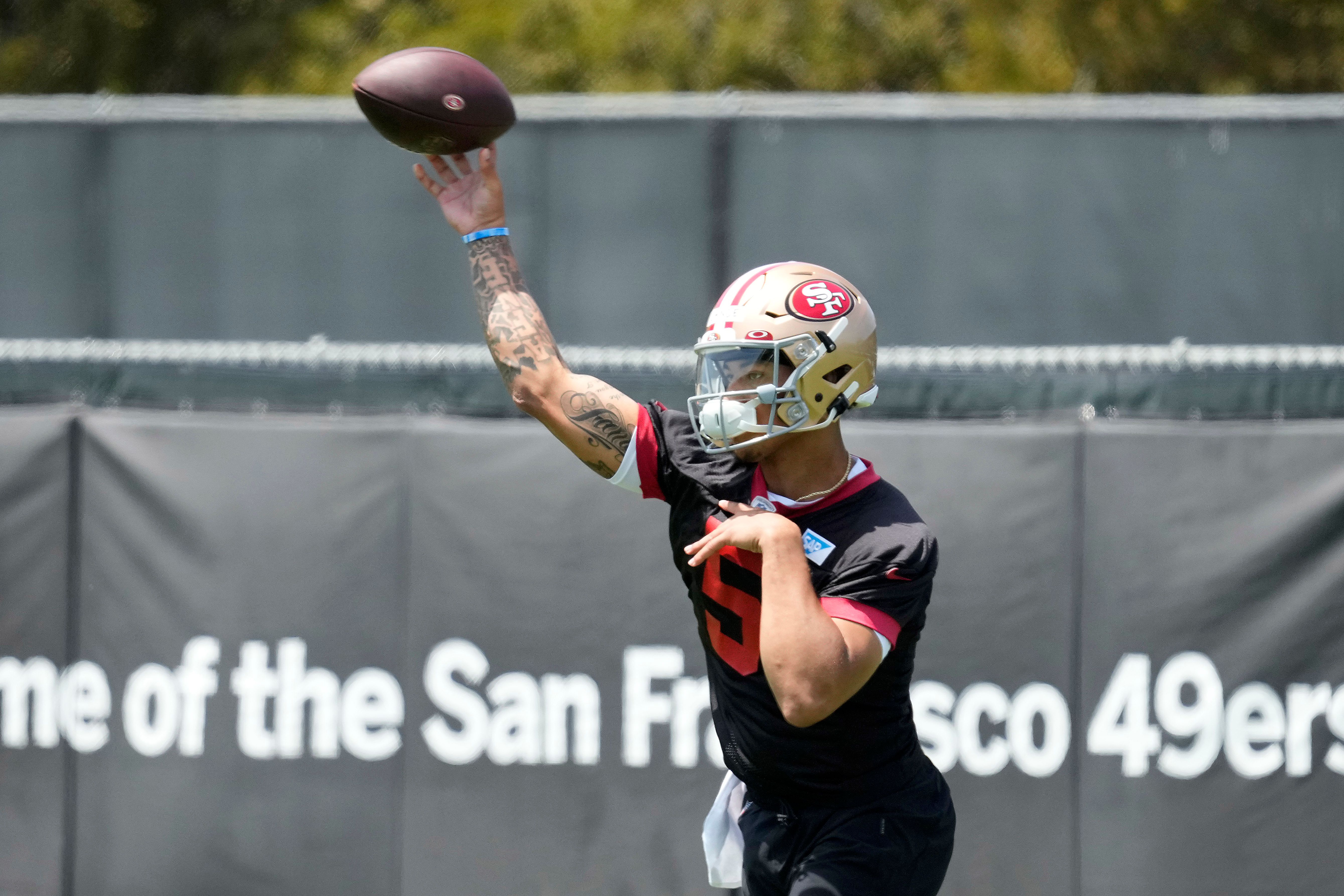 49ers rookie QB Trey Lance ready for work at rookie camp | The