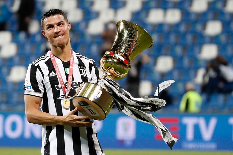 Juventus soccer team celebrate after winning the Italian Second