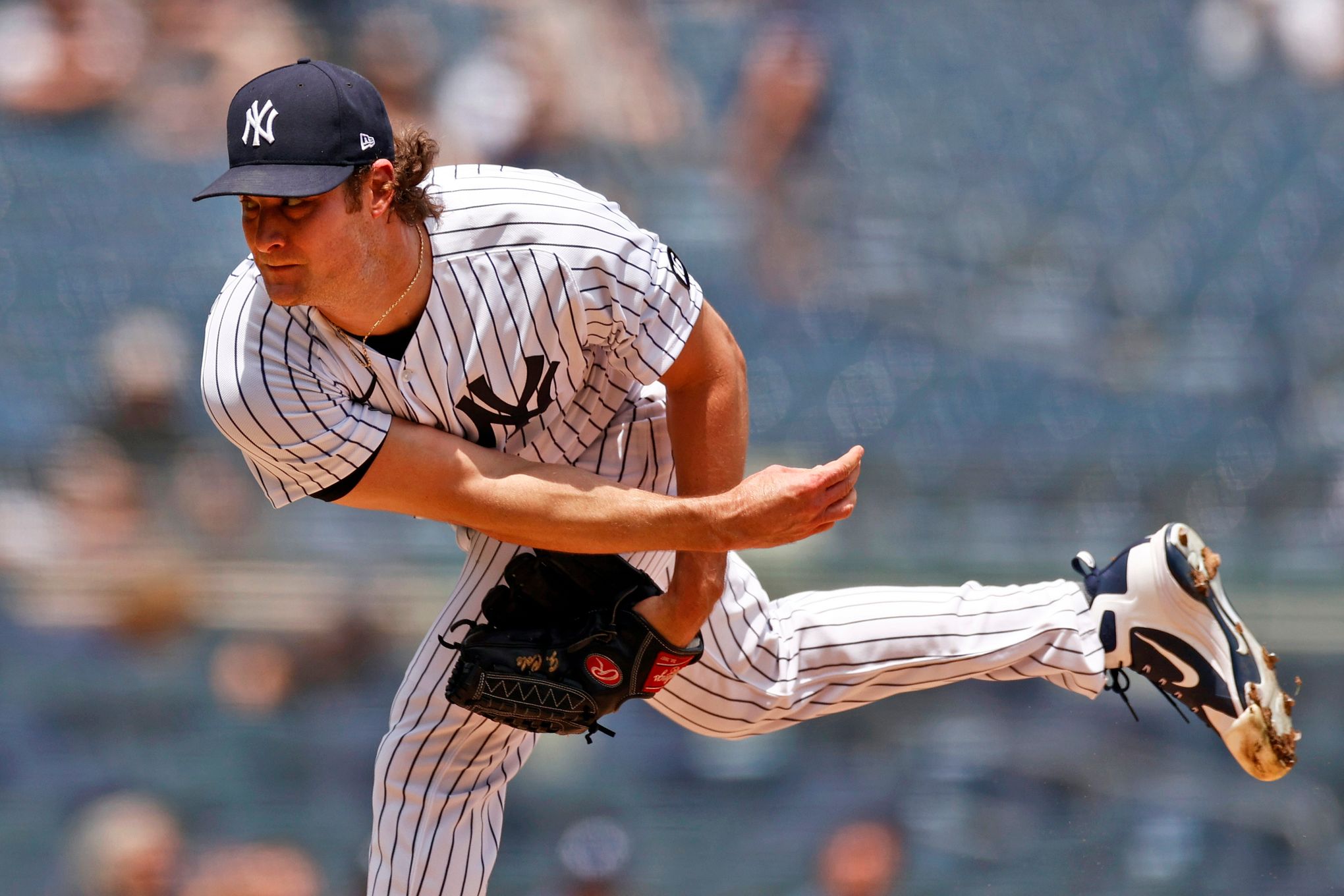 New York Yankees' Gerrit Cole sharp in first start since