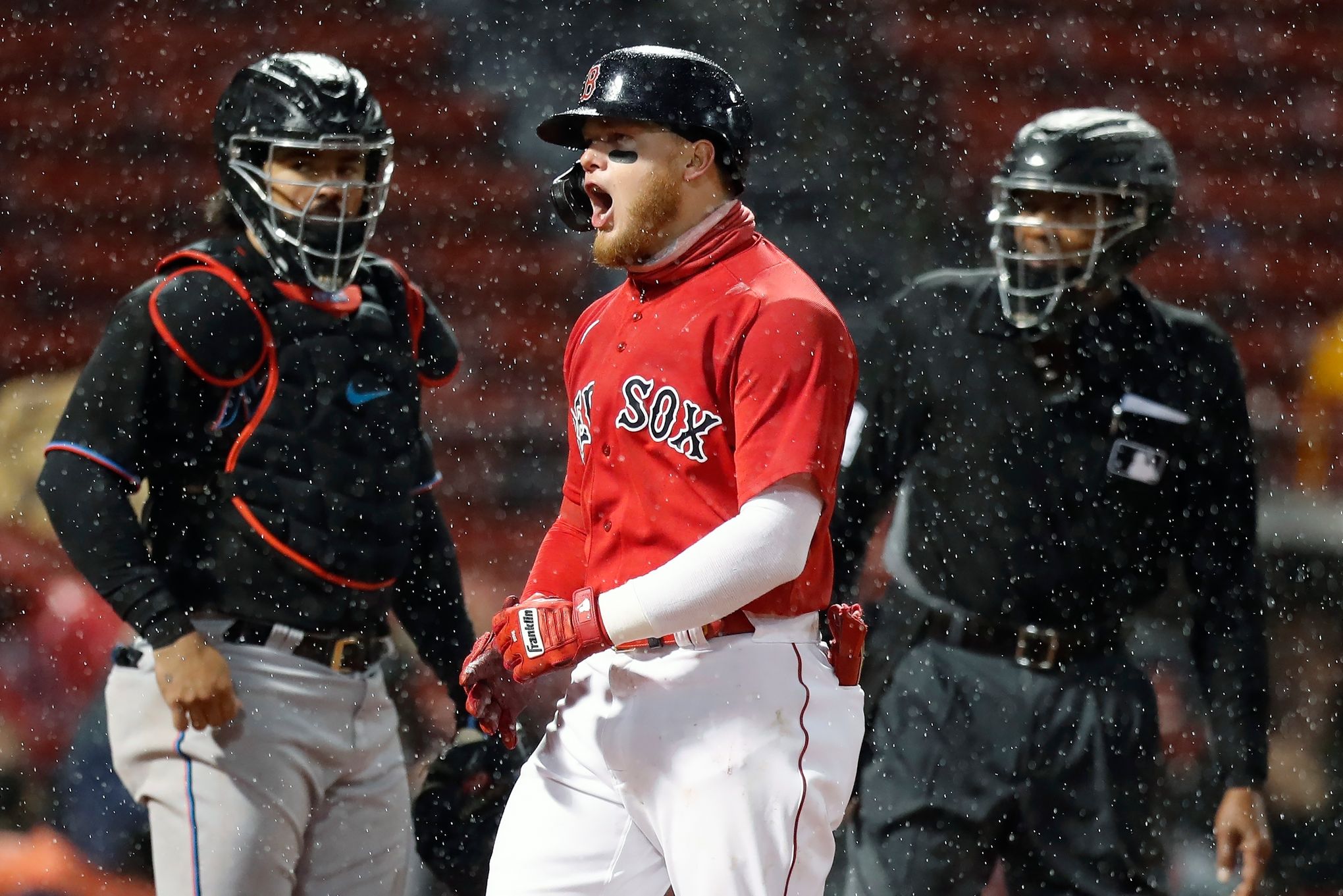 Gallery: Red Sox lose another in the rain against Marlins – Boston Herald
