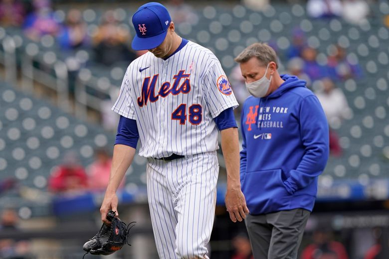 Mets' Jacob deGrom hits 100 mph three times in rehab start