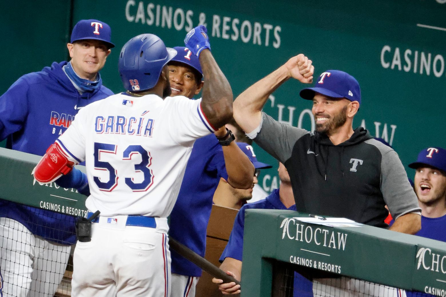 García hits 2 more home runs, powers Rangers past Astros 8-4