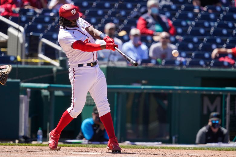 Corbin ends 10-game skid, pitches Nationals past Marlins 7-2 - The San  Diego Union-Tribune