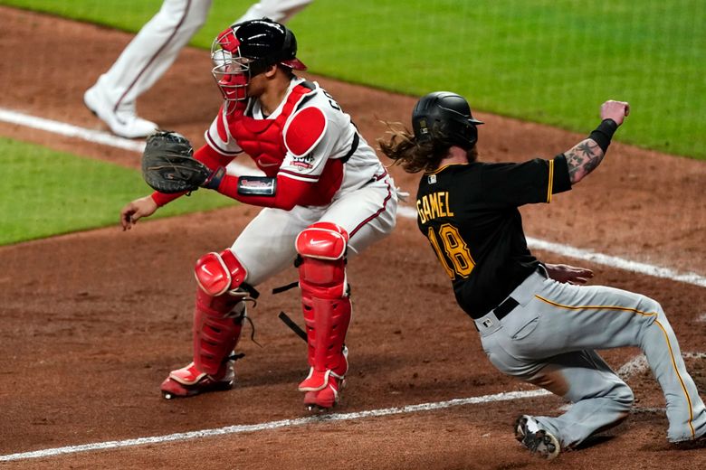 Newman, Frazier push Pirates past Braves 6-4 in 10 innings