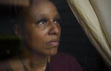 Chenetta Ray, a warehouse worker at a recycling company, at her home in Houston, May 28, 2021. Ray had an unforgiving budget even before business closures reduced trash collection and cut her hours by a third — the stimulus checks helped her afford to treat her cancer. (Callaghan O’Hare/The New York Times) XNYT19 XNYT19