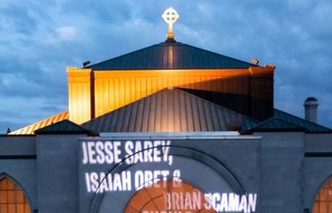 Saint Marks Episcopal Cathedral projected the names of three men fatally shot by Auburn police officer Jeffrey Nelson as part of its two-week display of people killed by Washington law enforcement.