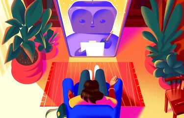 **EMBARGO: No electronic distribution, Web posting or street sales before 3:01 a.m. ET TUESDAY, JUNE 1, 2021. No exceptions for any reasons. EMBARGO set by source.** When your therapist is a bot, you can reach it at 2 a.m. But will it really understand your problems? (Simone Noronha/The New York Times) — NO SALES; FOR EDITORIAL USE ONLY WITH NYT STORY SCI WOEBOT THERAPY BY KAREN BROWN FOR MAY 31, 2021. ALL OTHER USE PROHIBITED. —