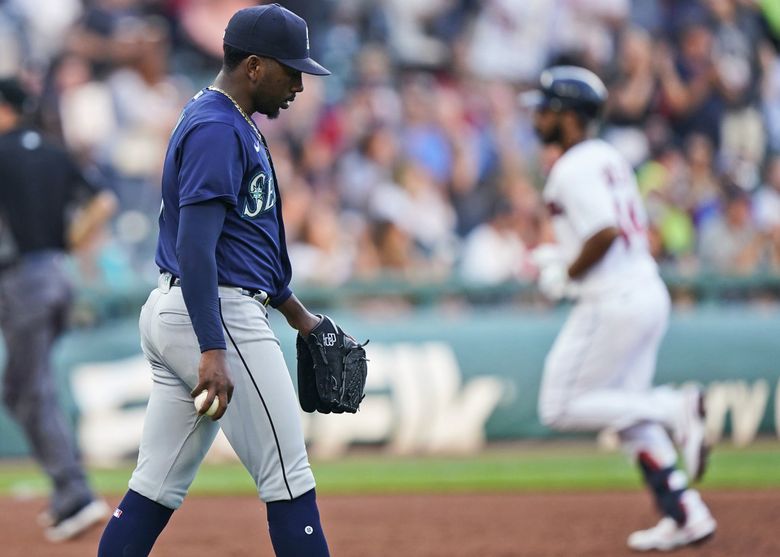 Seattle Mariners play their first game, a 7-0 loss to the