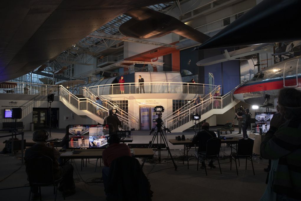 Seattle Opera at the Museum of Flight, filming “Flight.” (Doug Provost)