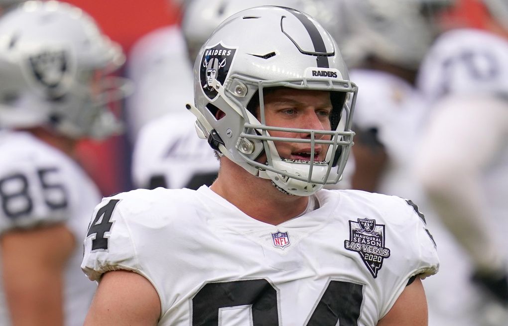 Raiders defensive end and former Browns draft pick Carl Nassib