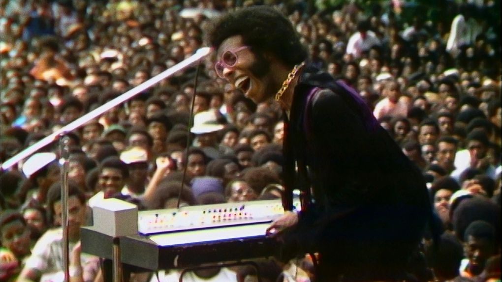 Sly Stone in the music documentary “Summer of Soul.” (Searchlight Pictures)