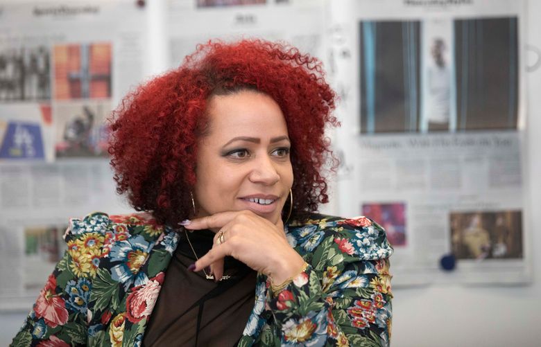 FILE — Nikole Hannah-Jones during an interview in New York, Oct. 10, 2017. The University of North CarolinaÕs board of trustees voted on Wednesday, June 30, 2021, to grant tenure to the Pulitzer Prize-winning journalist Hannah-Jones, ending a dispute that stretched on for more than a month. (James Estrin/The New York Times)