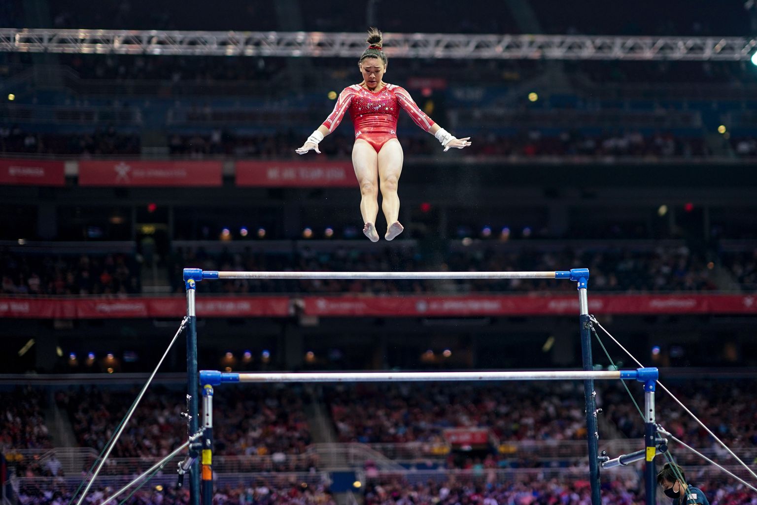 Despite slips, Simone Biles wins at U.S. Trials and will lead Olympic ...