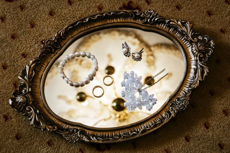 Organizing doesn’t have to mean a trip to the store. Use items from your home first, like an antique serving platter to corral jewelry. (Getty Images)
