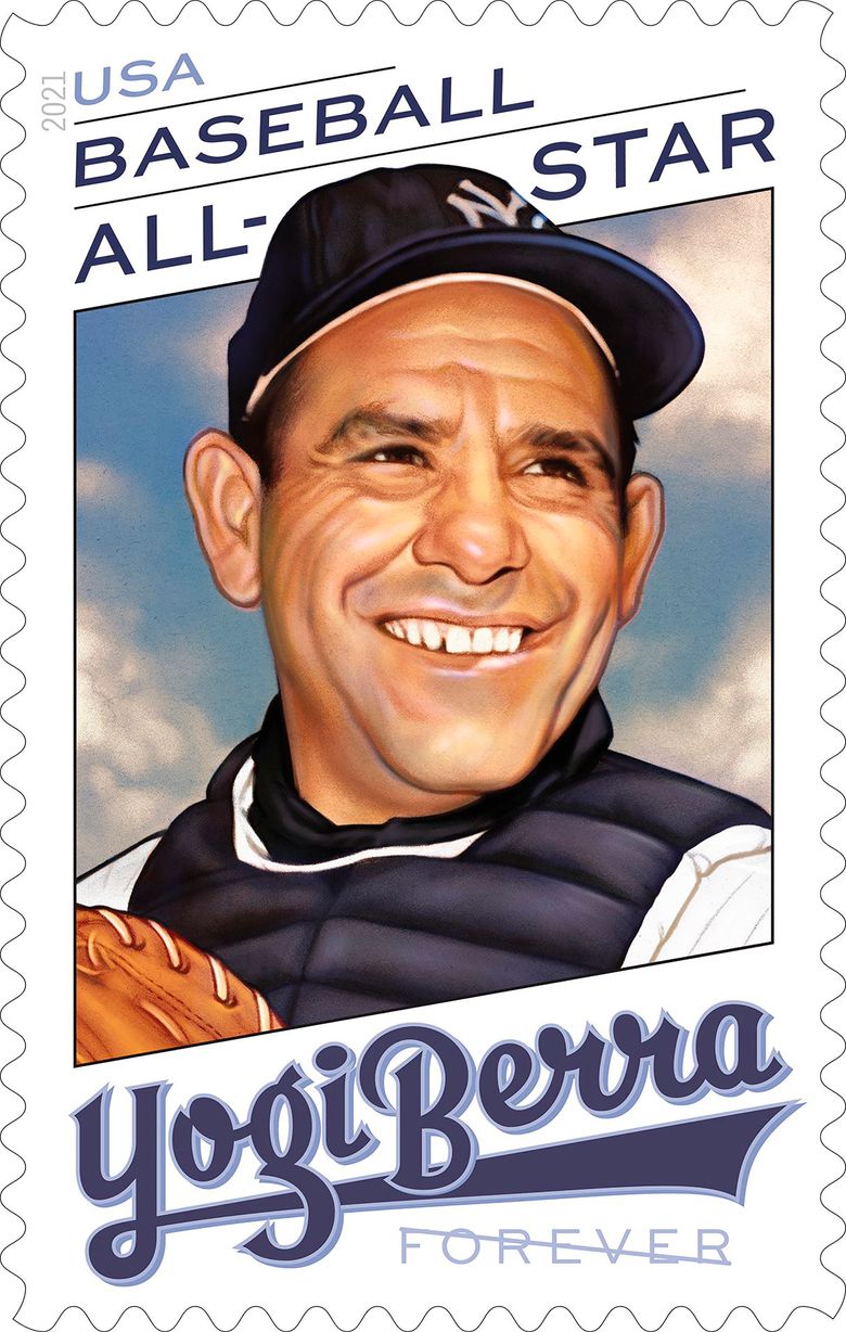 Yogi Berra postage stamp unveiling