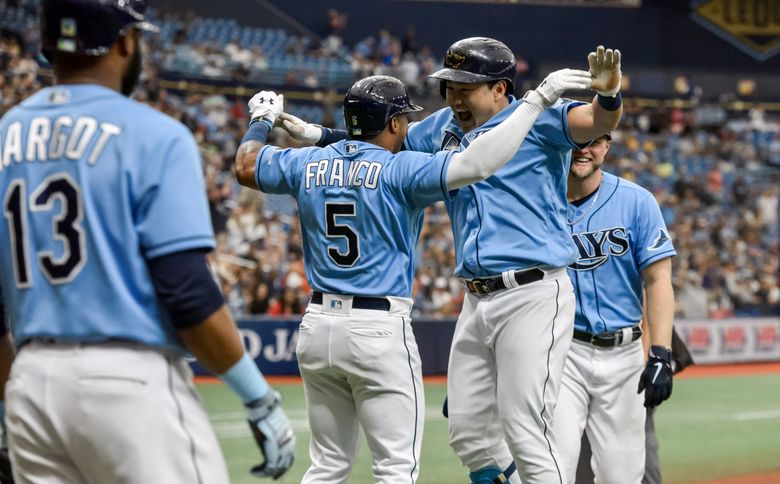 Rays' Wander Franco hit game-tying homer in first MLB game, and Twitter  loved it