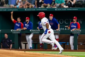 Rangers end 6-game skid with 8-3 win over Elvis and the A's - ABC7 San  Francisco