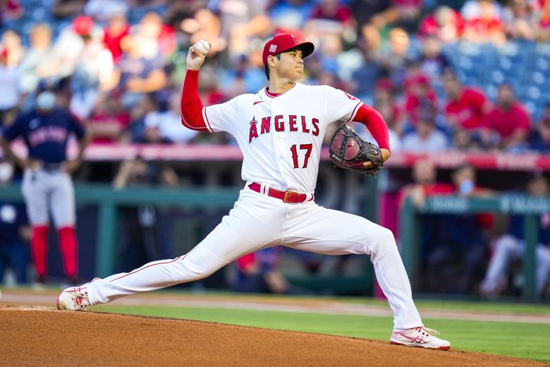 Shohei Ohtani White Los Angeles Angels Game-Used #17 Jersey vs. Seattle  Mariners on June 26