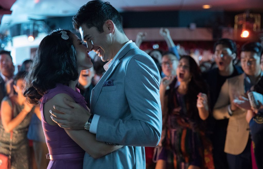 Constance Wu and Henry Golding in the romantic comedy “Crazy Rich Asians.” (Sanja Bucko / Warner Bros. Entertainment Inc.)