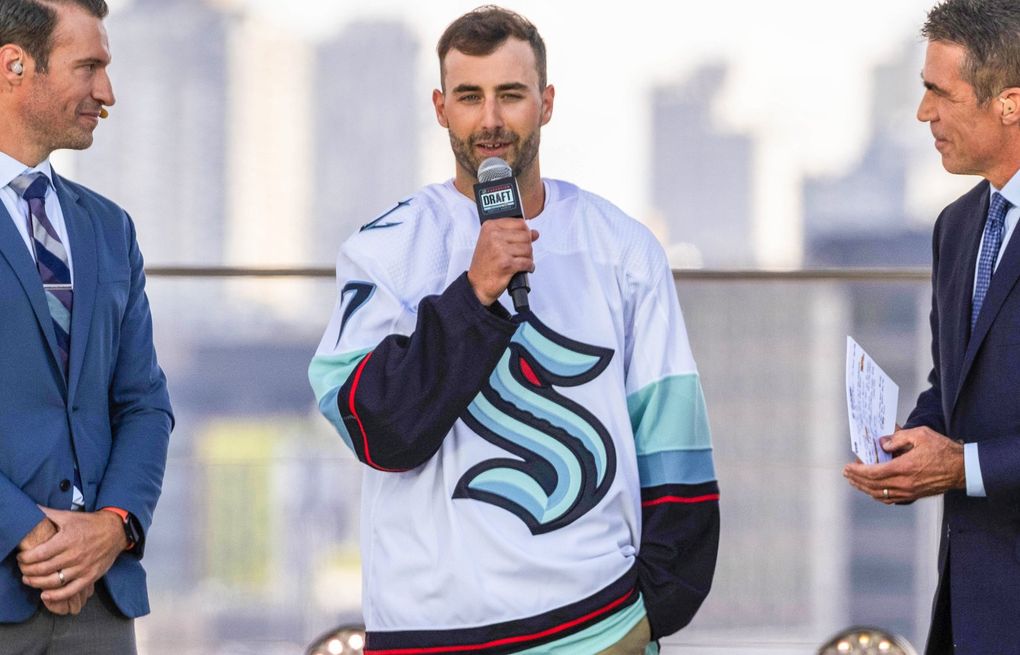 Seattle Kraken officially unveils home and away sweaters during NHL  expansion draft
