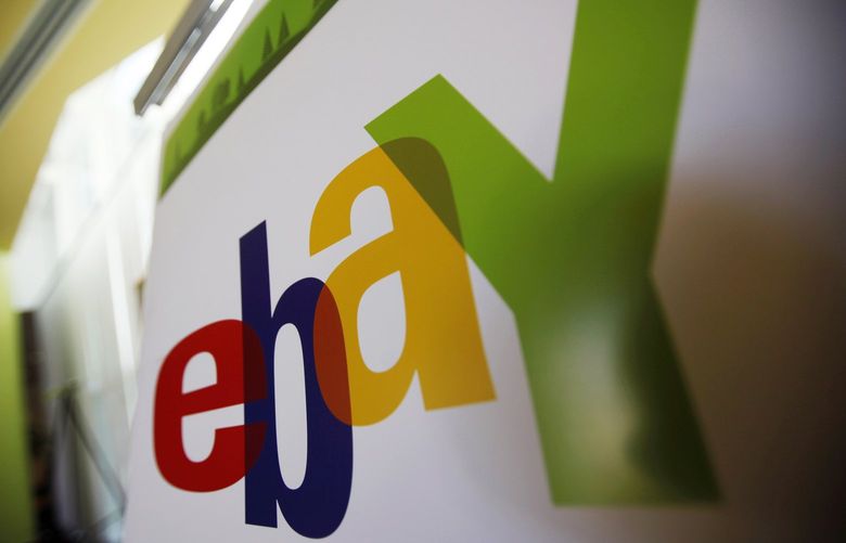 FILE – In this Feb. 24, 2010 file photo, an eBay logo is seen at their offices in San Jose, Calif. A Massachusetts couple subjected to threats and other bizarre harassment from former eBay Inc. employees filed a civil lawsuit against the Silicon Valley giant on Wednesday, July 21, 2021. David and Ina Steiner say in their lawsuit filed in Boston federal court that the company engaged in a conspiracy to “intimidate, threaten to kill, torture, terrorize, stalk and silence them†in order to “stifle their reporting on eBay.†(AP Photo/Paul Sakuma, File) NYDD201 NYDD201