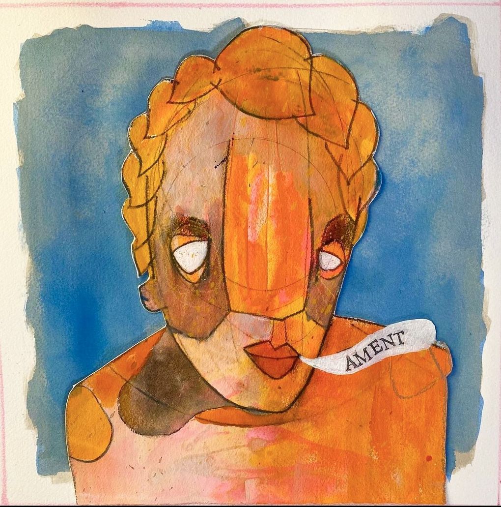 The album cover for Jeff Ament’s “I Should Be Outside” is one of more than 180 pieces the Pearl Jam bassist made in conjunction with his new solo album. (Jeff Ament)