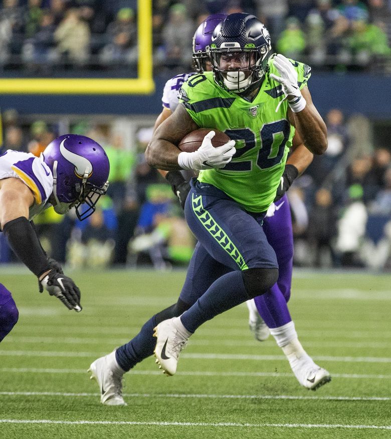 Seahawks Running Back Travis Homer Rookie Minicamp Press