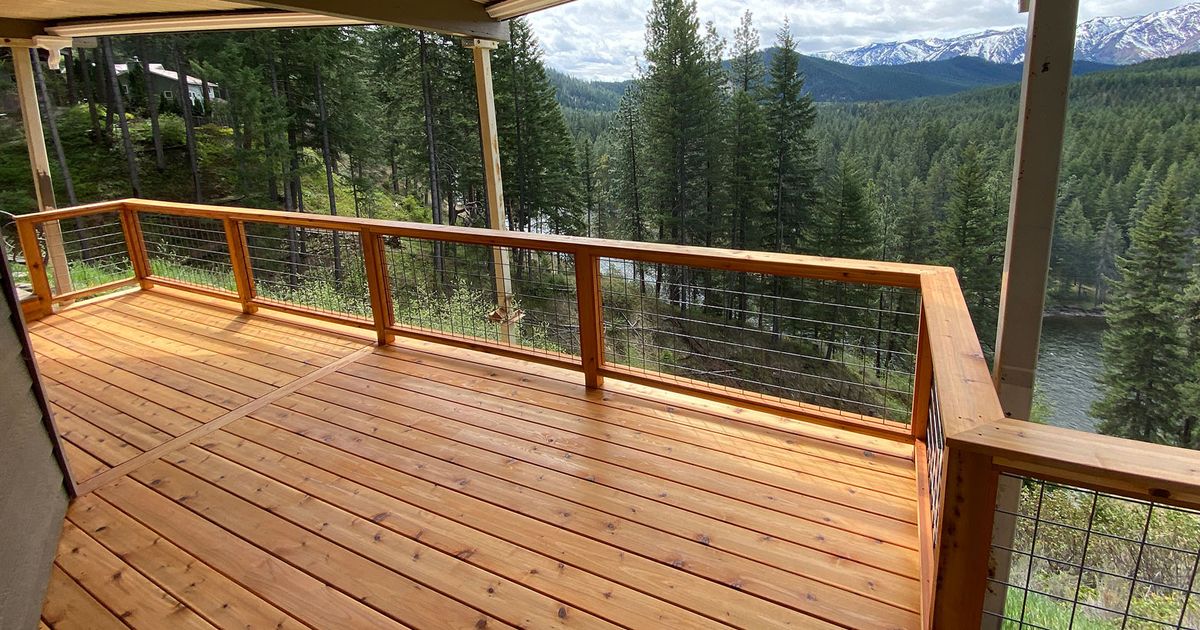 brown capped gossen decking ideas