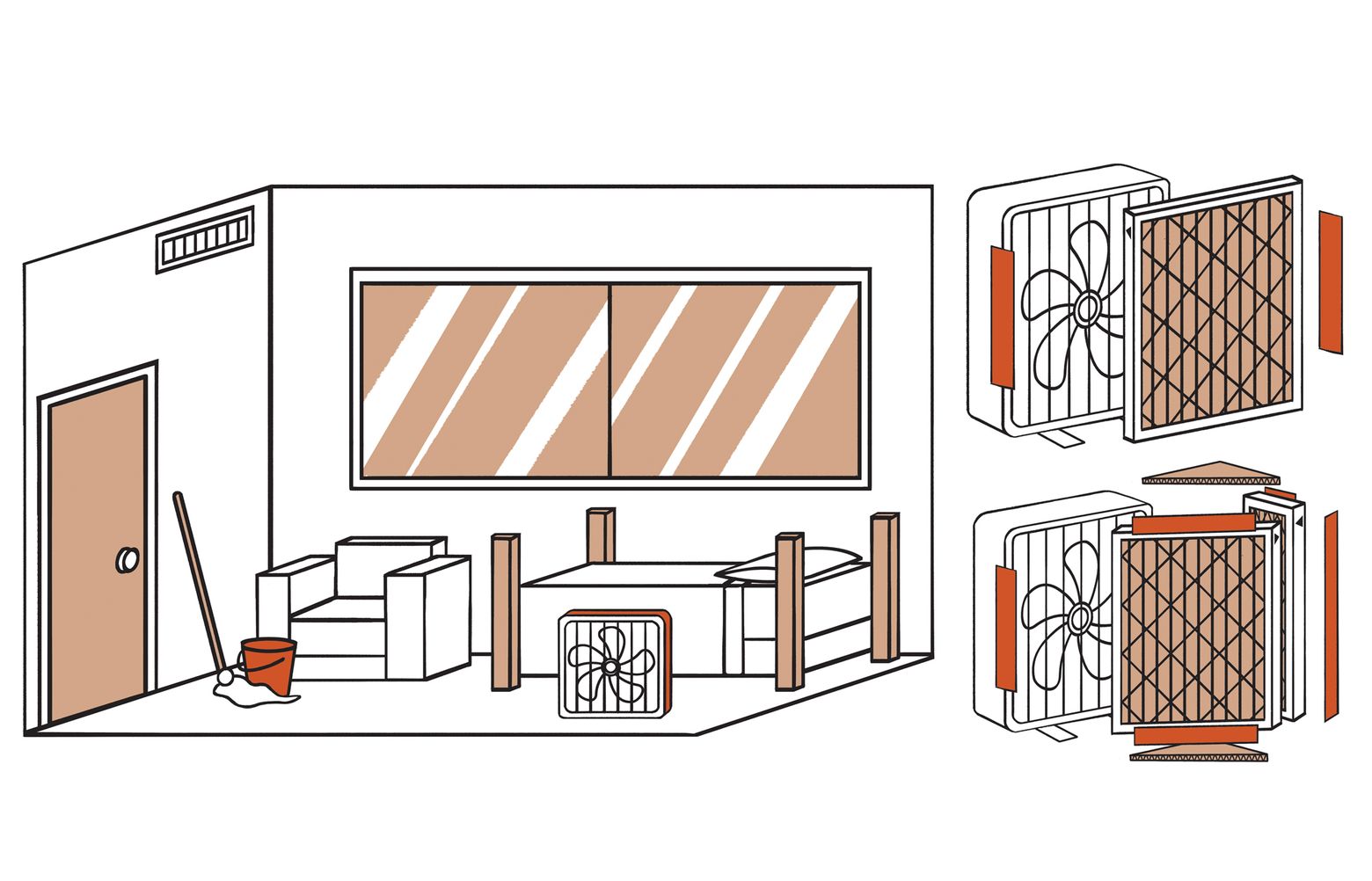 HEPA Air Filters for any air opening in the van - wildfire smoke