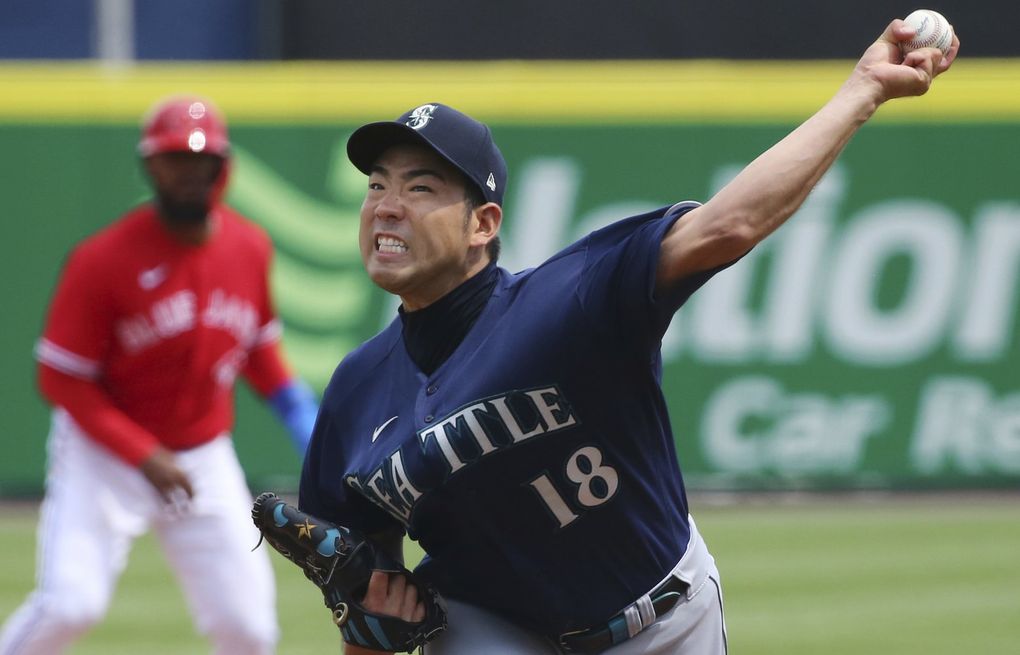 Seattle Mariners pitcher Yusei Kikuchi puts entire container of pine tar on  his hat, nearly throws no-hitter, This is the Loop