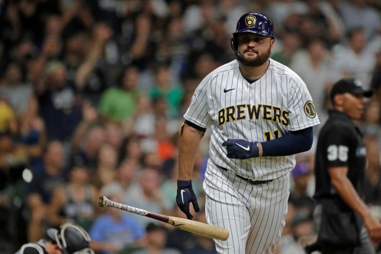 Rowdy Tellez with a statement about the Milwaukee Brewers to the